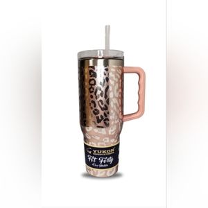 Rose Gold Yukon Fit Forty 40 oz tumbler from Bucees